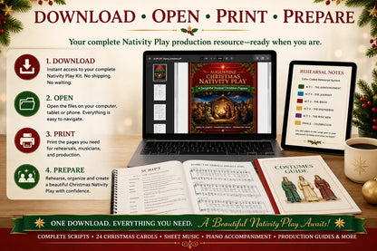 AUGUSTINE CHRISTMAS NATIVITY PLAY KIT — DIGITAL VERSION