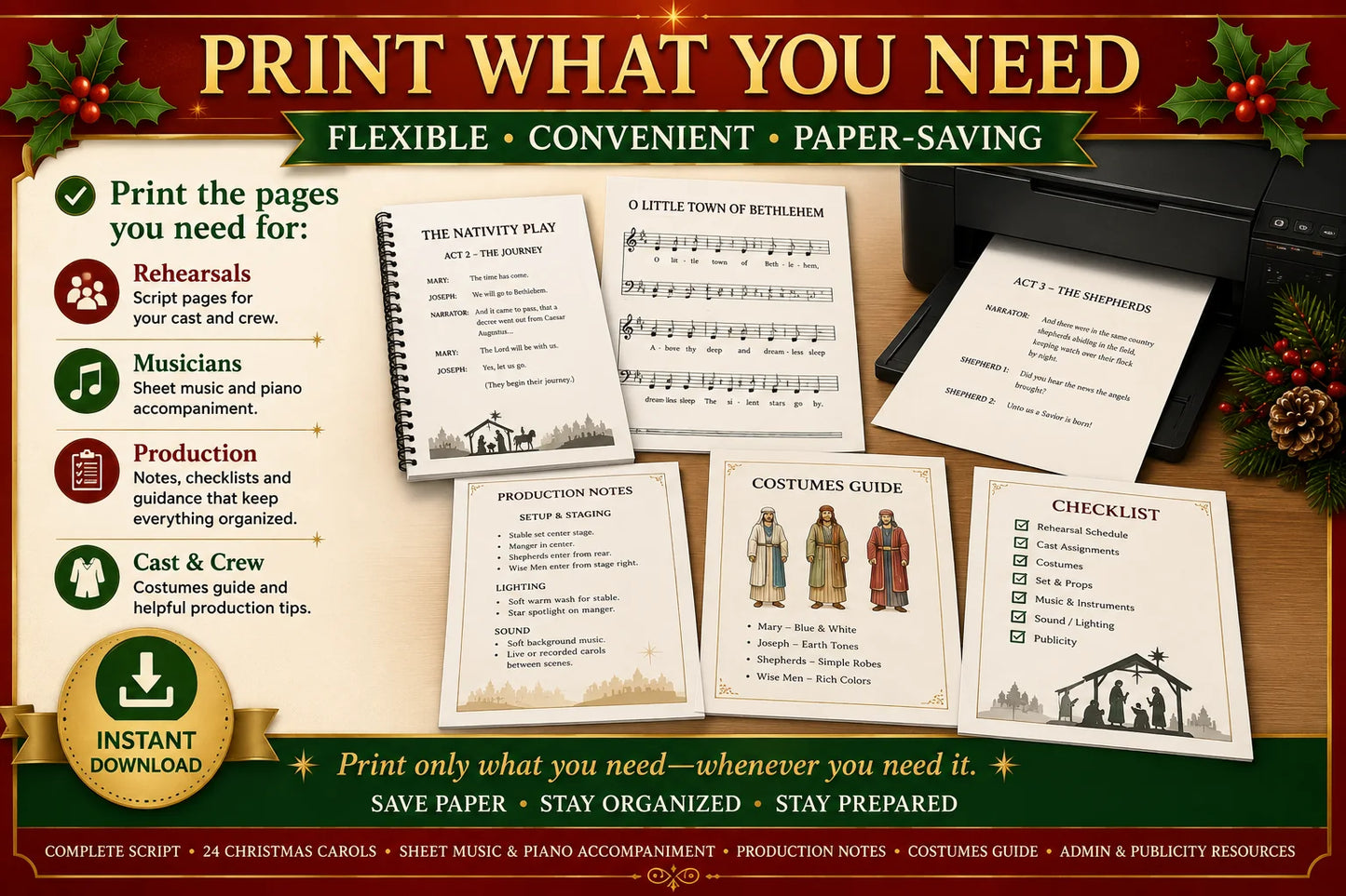 AUGUSTINE CHRISTMAS NATIVITY PLAY KIT — DIGITAL VERSION