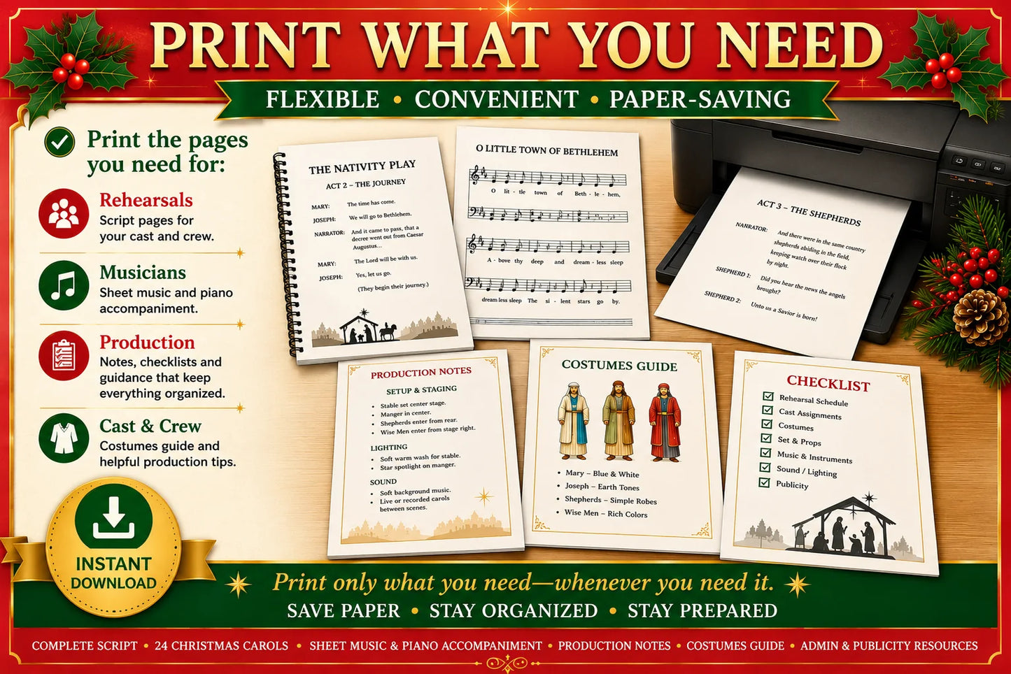 AUGUSTINE CHRISTMAS NATIVITY PLAY KIT — DIGITAL VERSION