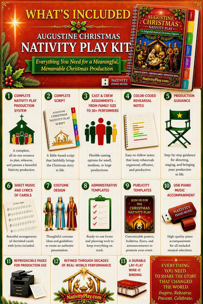 AUGUSTINE CHRISTMAS NATIVITY PLAY KIT — PHYSICAL VERSION